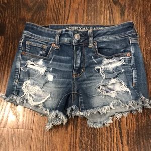 American eagle jean shorts
